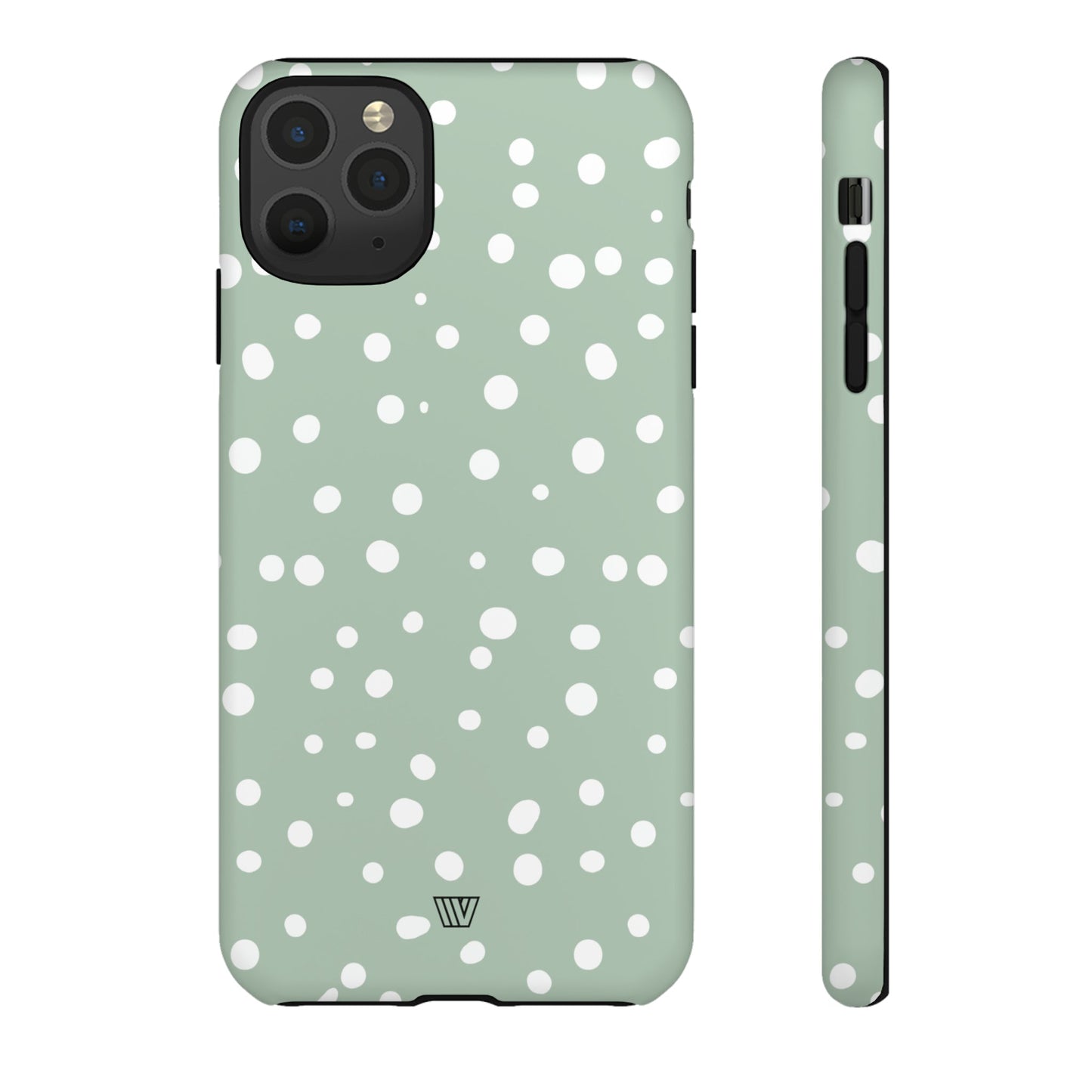 PASTEL GREEN DOTS | Tough Phone Case