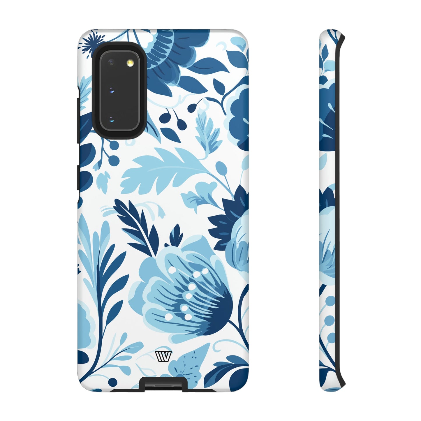 BLUE WHITE FLOWERS | Tough Phone Case