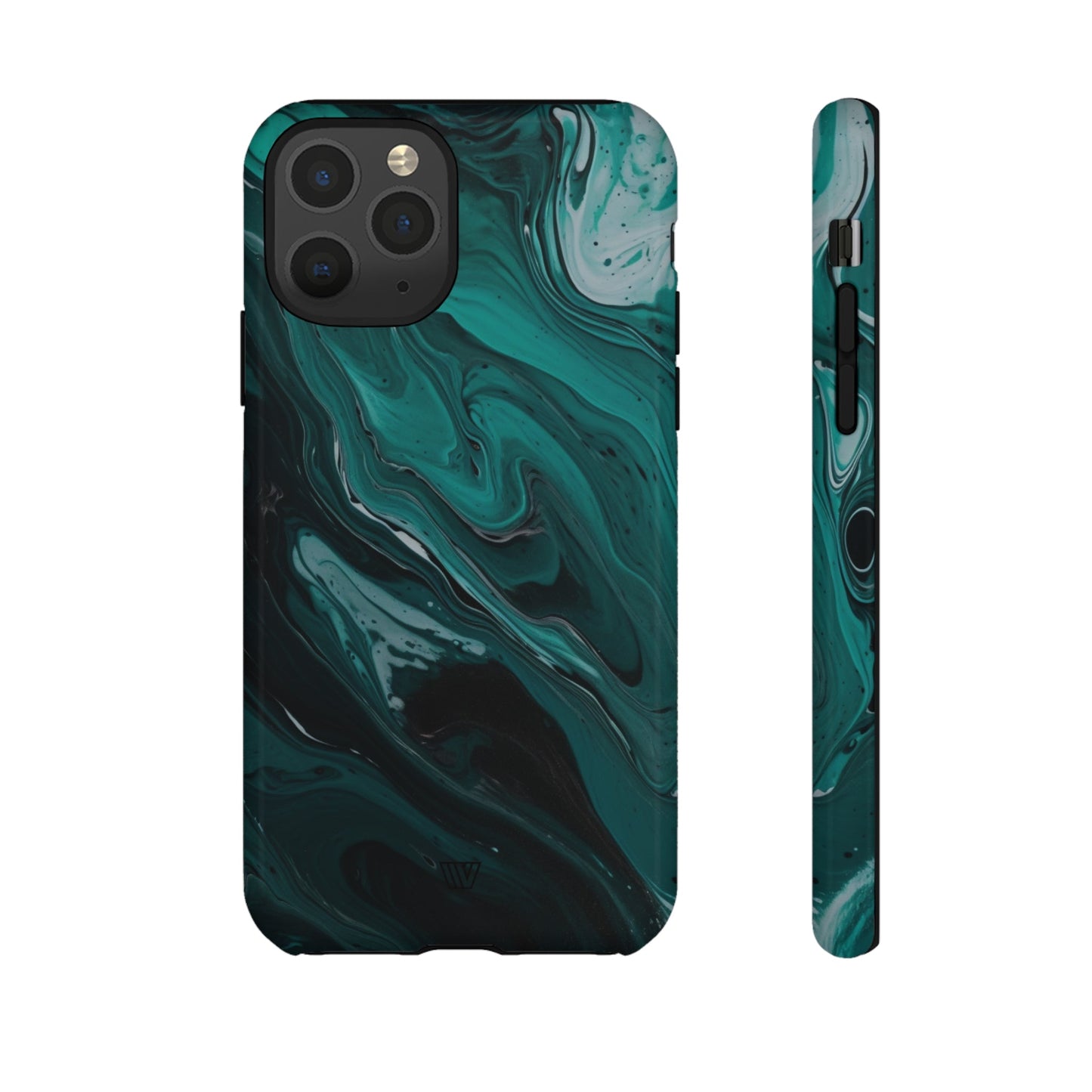 TEAL PAINT SWIRL | Tough Phone Case