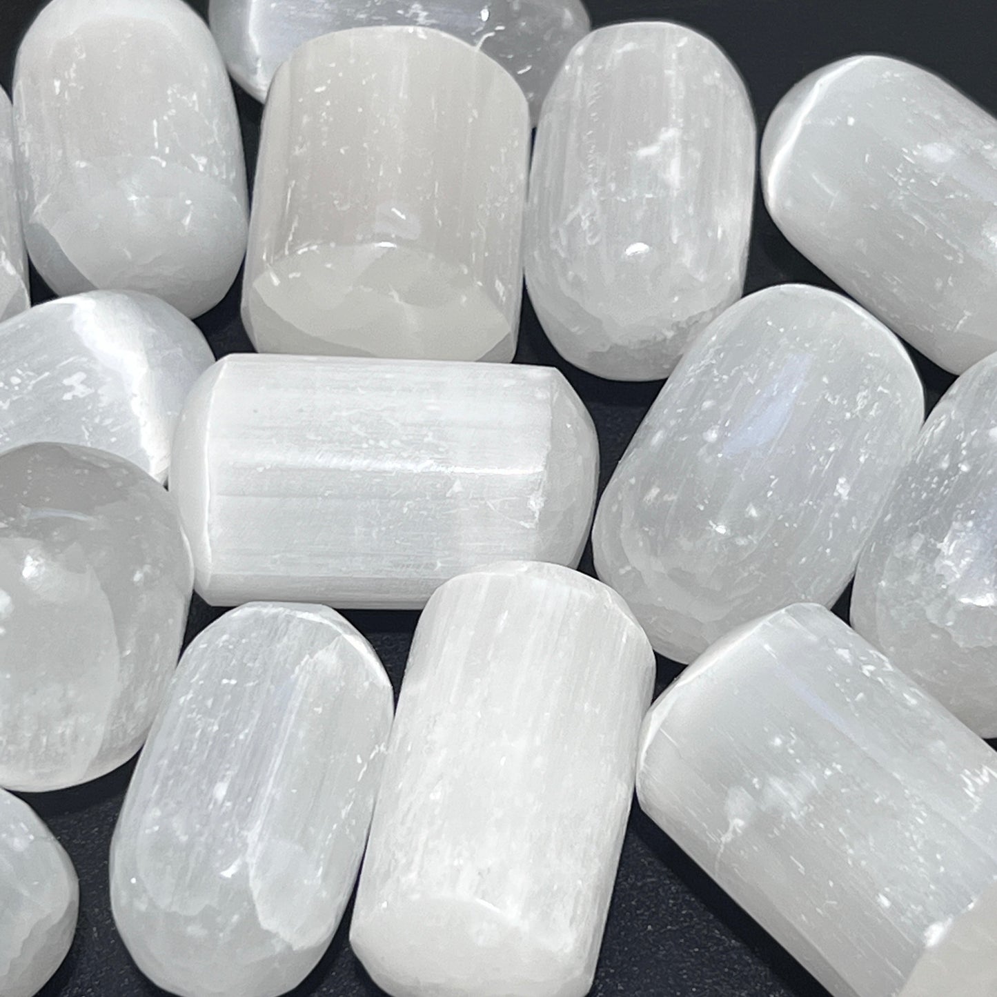 Selenite Crystal Tumbled (1 LB) One Pound Bulk Wholesale Lot Polished Gemstones