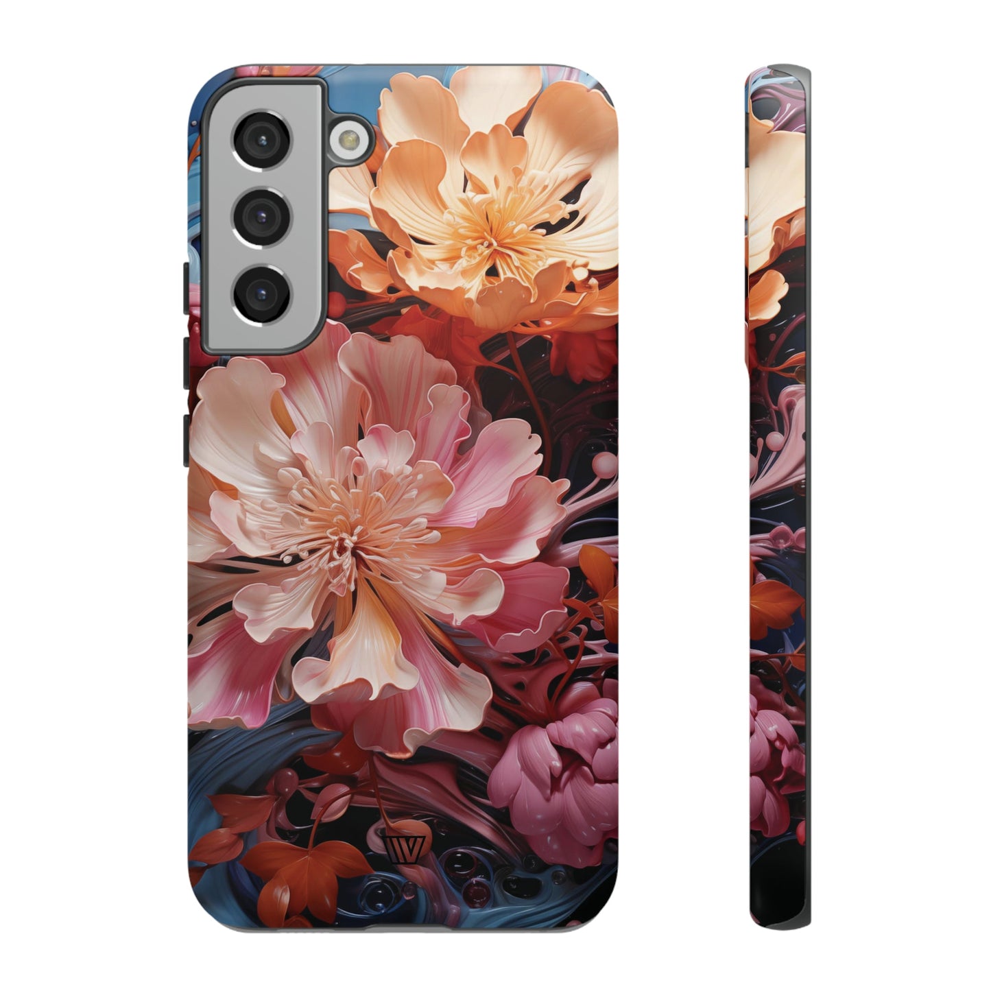 PAINT SWIRL FLOWERS | Tough Phone Case