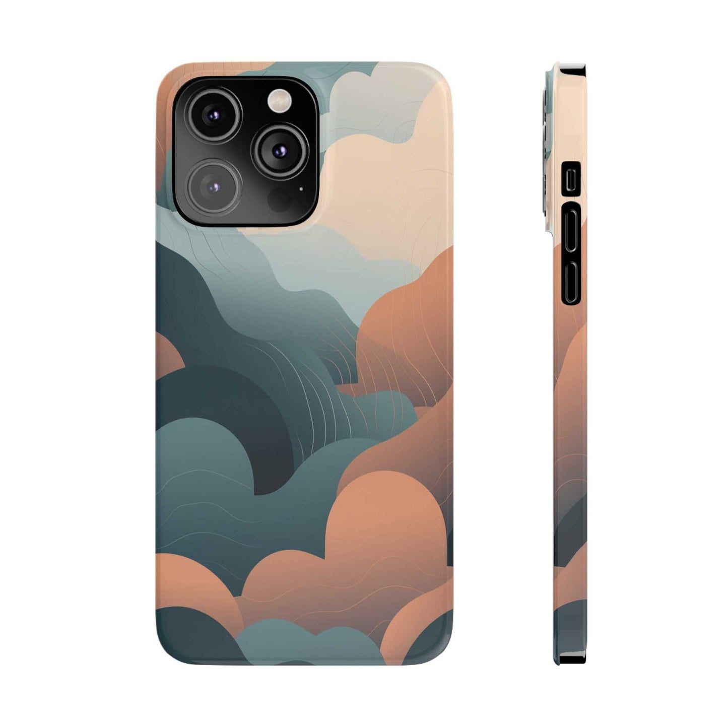 ABSTRACT FLUFFY CLOUDS | Slim iPhone Case