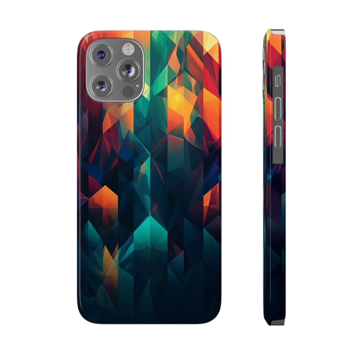 COLORFUL ABSTRACT GEOMETRY | Slim iPhone Case