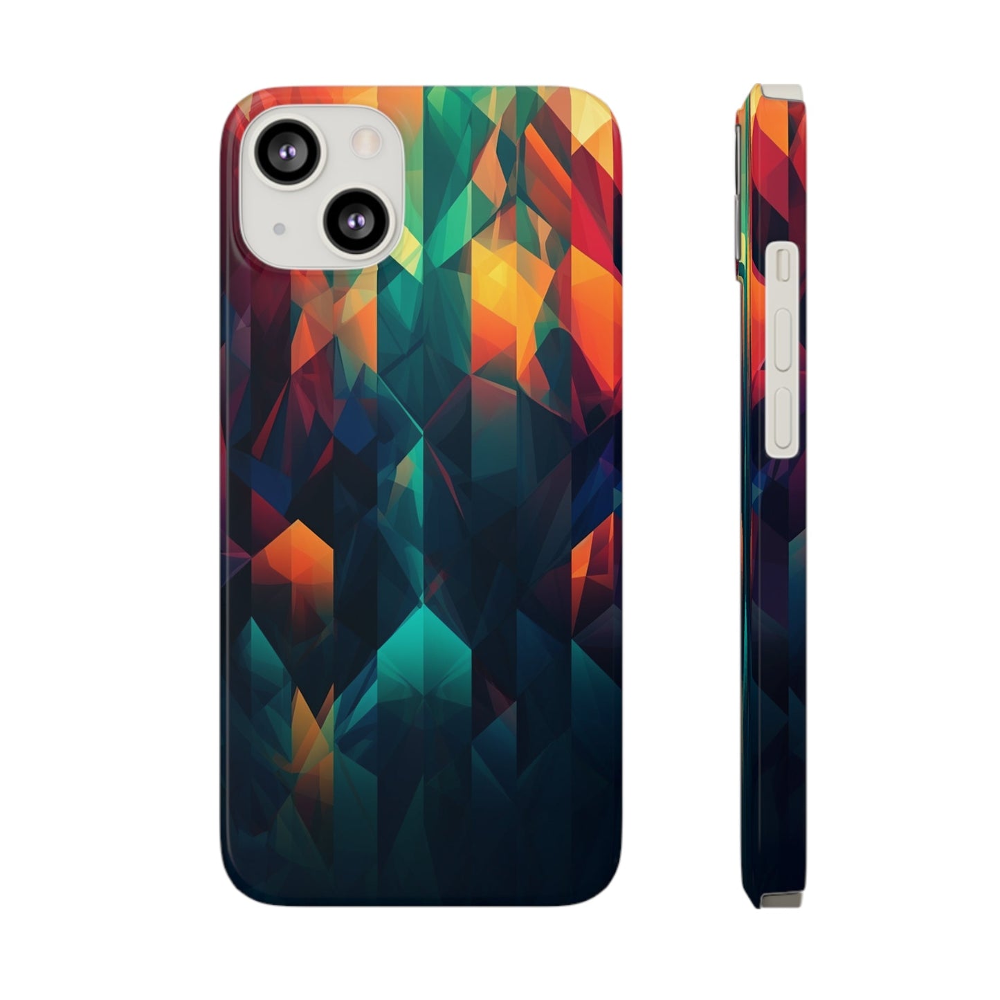 COLORFUL ABSTRACT GEOMETRY | Slim iPhone Case