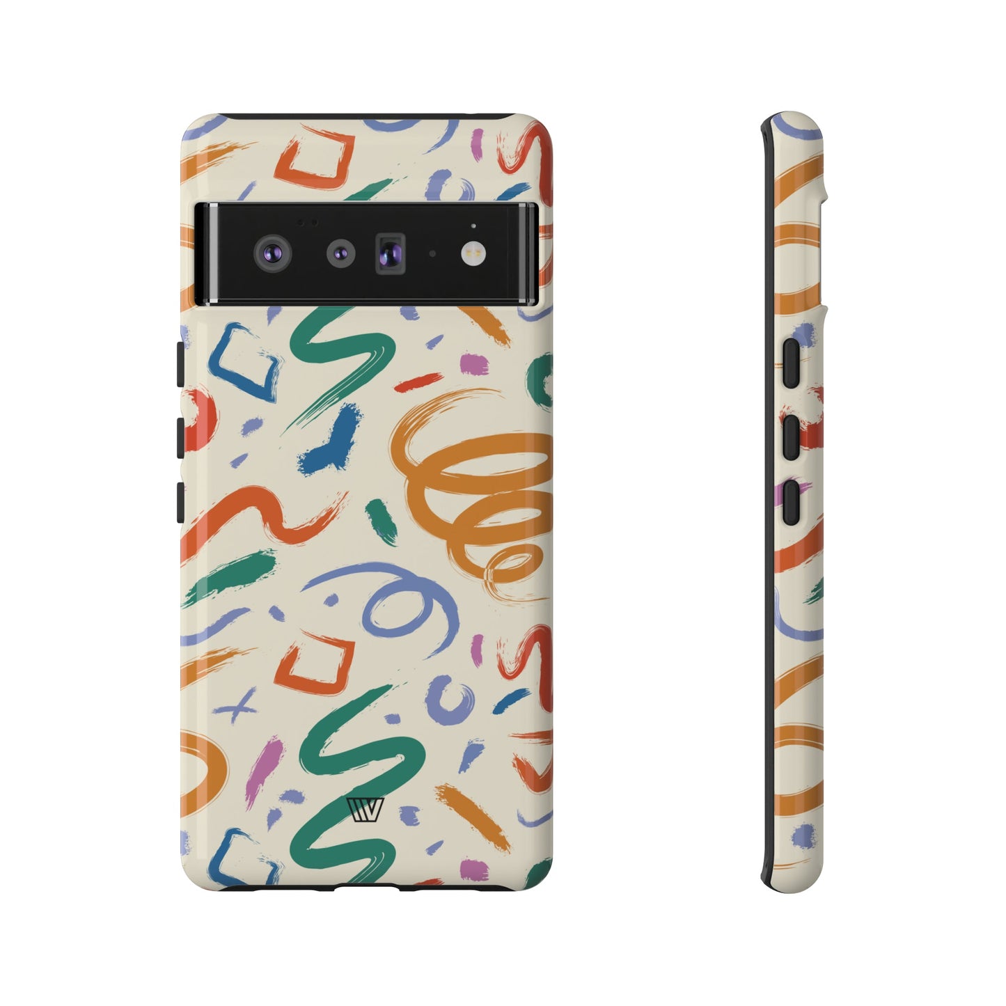 DOODLE PAINT BRUSH STROKES | Tough Phone Case