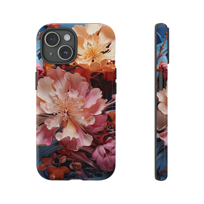 PAINT SWIRL FLOWERS | Tough Phone Case