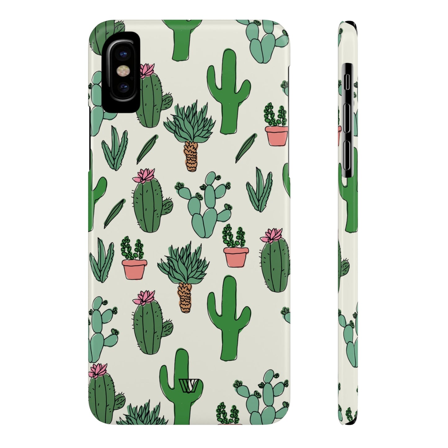 CACTUS DOODLES | Slim iPhone Case