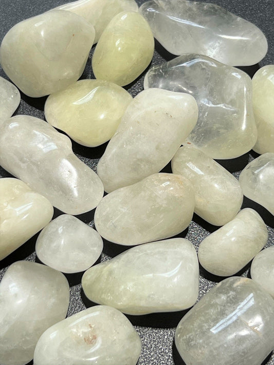 Yellow Quartz Crystal Tumbled (1 LB) One Pound Bulk Wholesale Lot Polished Natural Gemstones