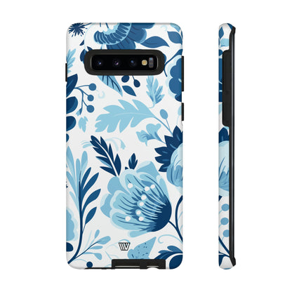 BLUE WHITE FLOWERS | Tough Phone Case