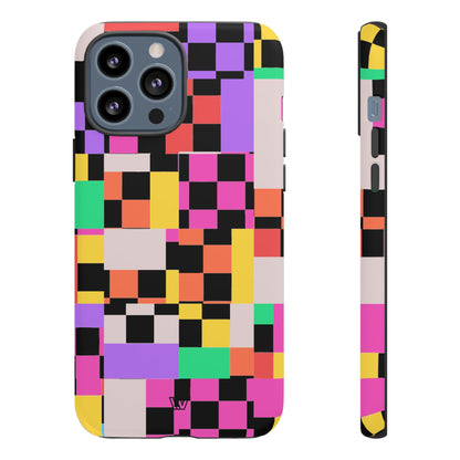 MASHED UP CHECKERBOARD | Tough Phone Case