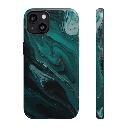 TEAL PAINT SWIRL | Tough Phone Case