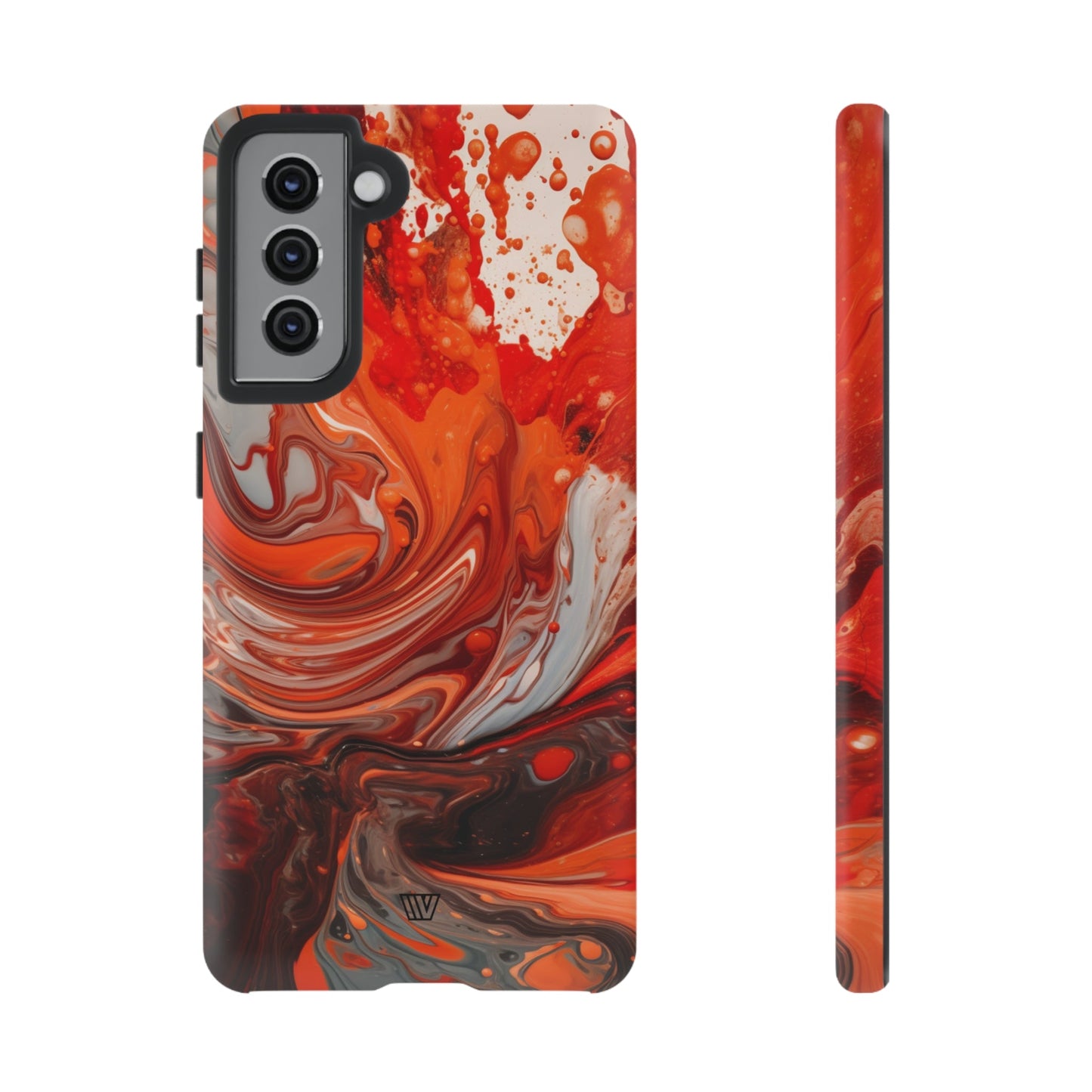 WHITE FIRE PAINT SWIRL | Tough Phone Case