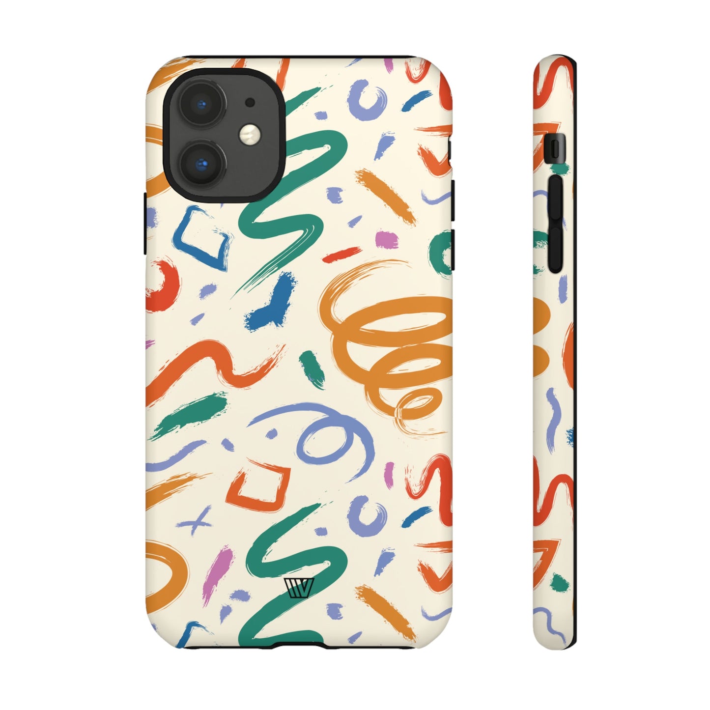 DOODLE PAINT BRUSH STROKES | Tough Phone Case