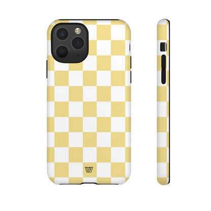 BANANA YELLOW CHECKERBOARD | Tough Phone Case