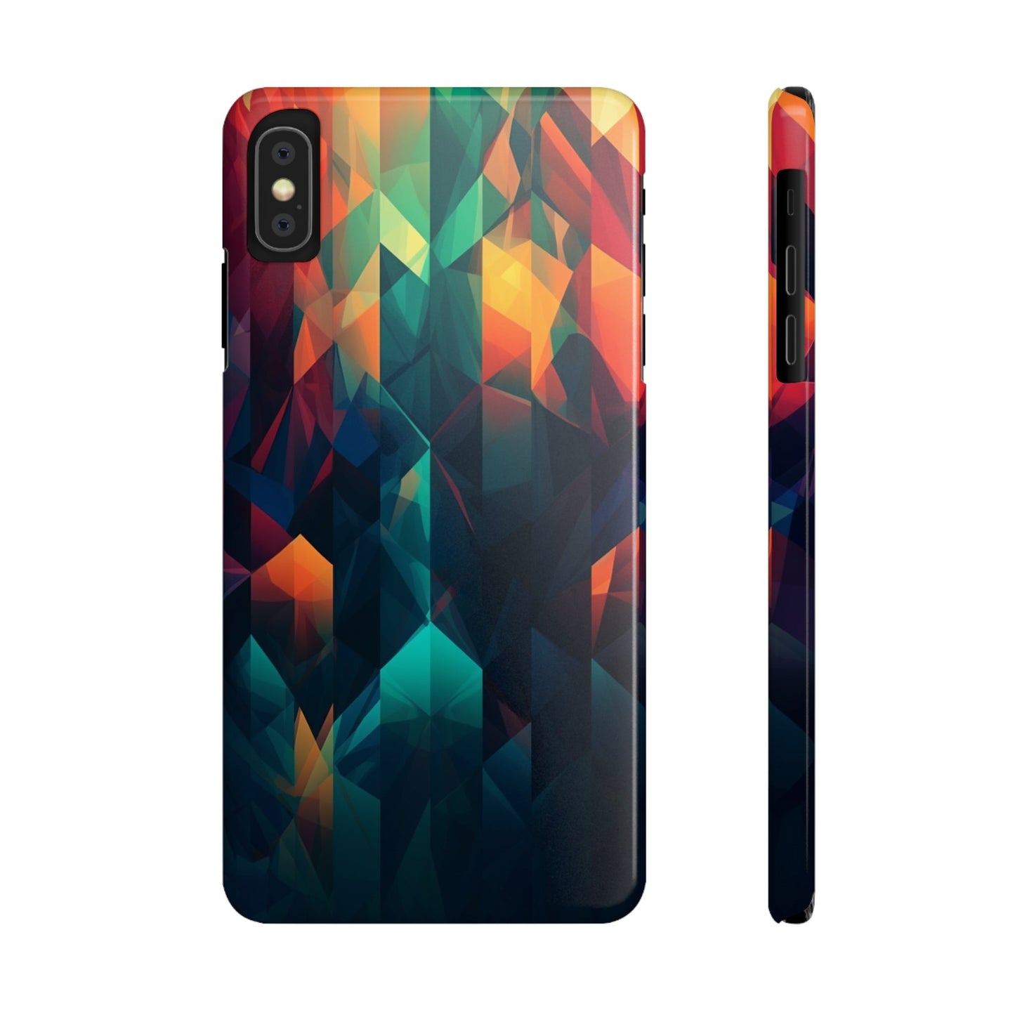 COLORFUL ABSTRACT GEOMETRY | Slim iPhone Case