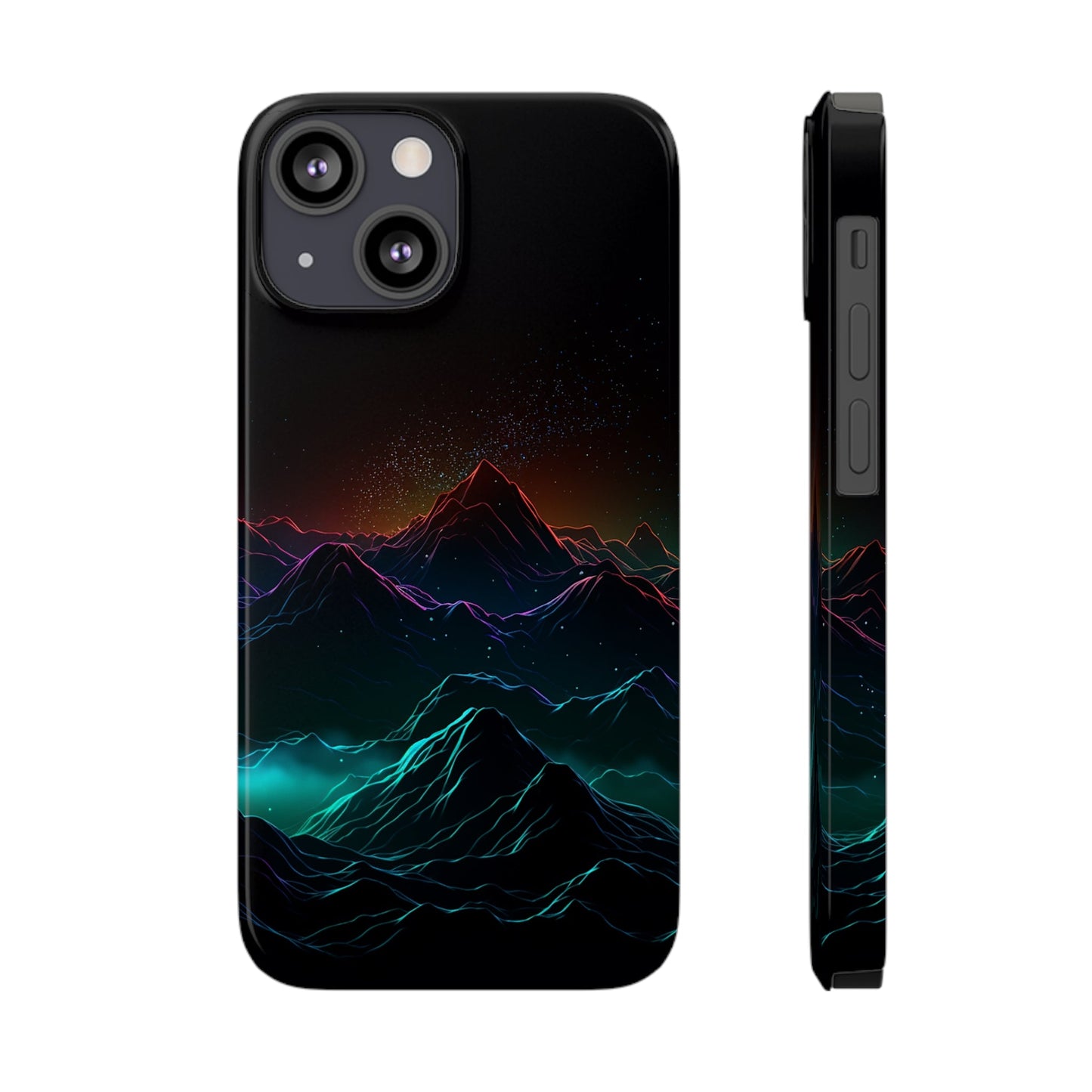 NEON MOUNTAINS | Slim iPhone Case