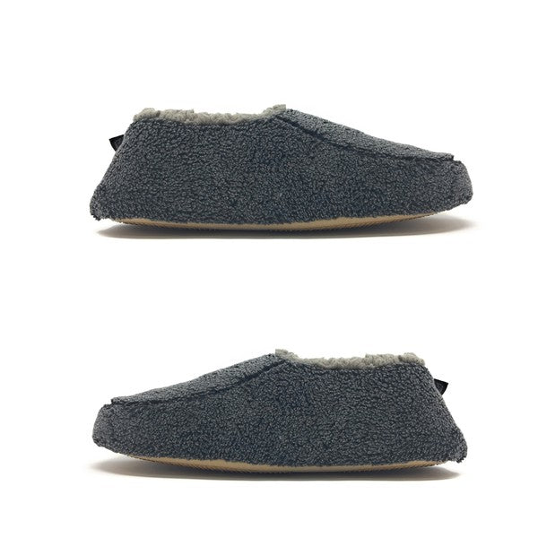 Sherpa Black - Men's Cozy Sherpa House Slippers