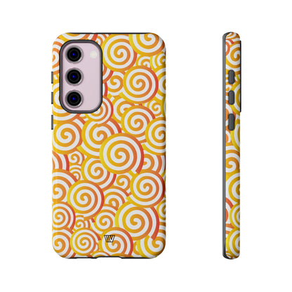 ABSTRACT SPIRAL ORANGE | Tough Phone Case