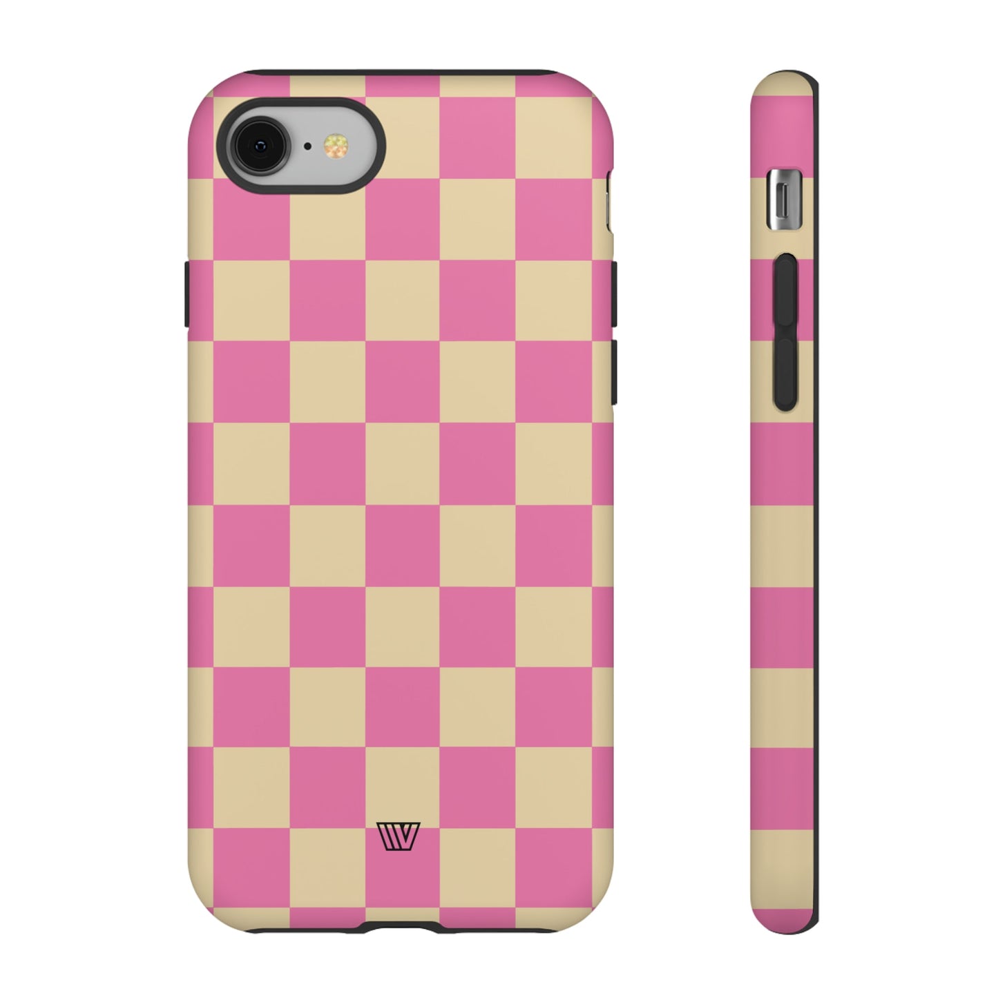 PINK TAN CHECKERBOARD | Tough Phone Case