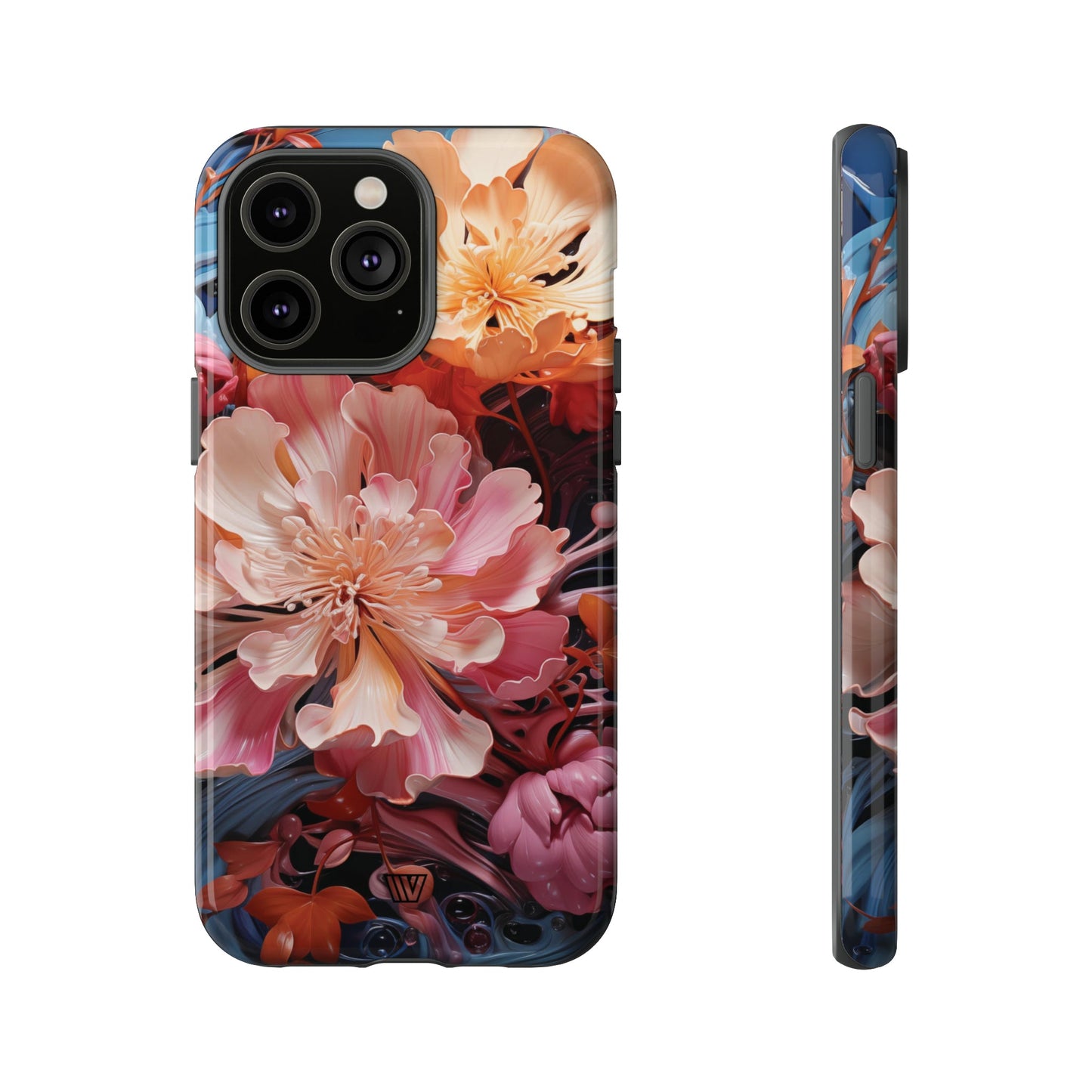 PAINT SWIRL FLOWERS | Tough Phone Case