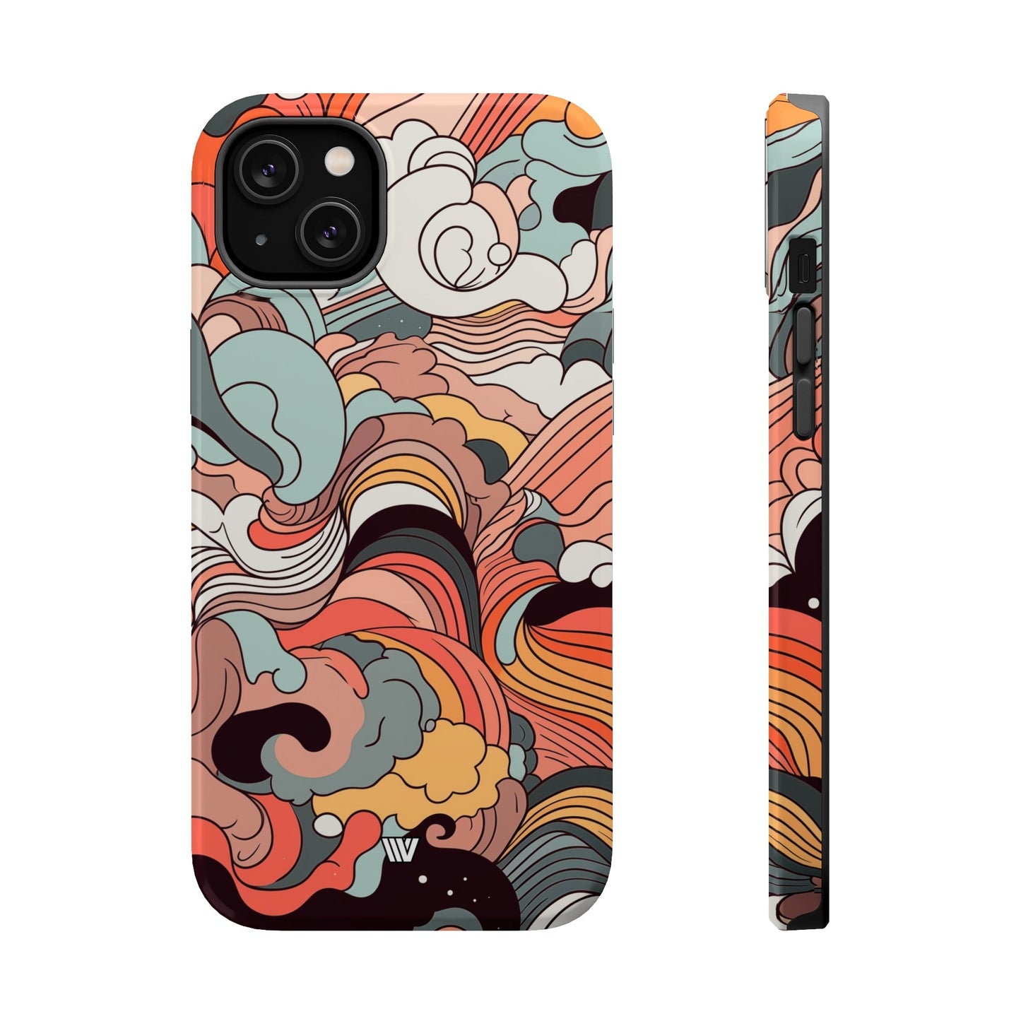 ABSTRACT DOODLE CLOUDS | MagSafe Tough iPhone Case