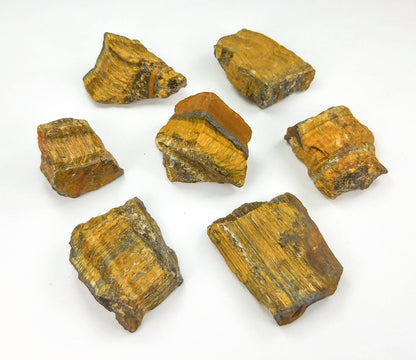 Bulk Wholesale Lot (1 LB) Tigers Eye - One Pound Rough Raw Stones