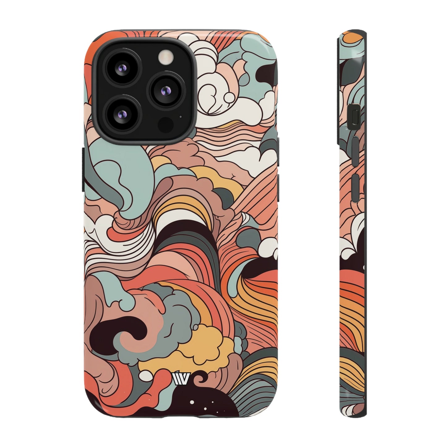 ABSTRACT DOODLE CLOUDS | Tough Phone Case