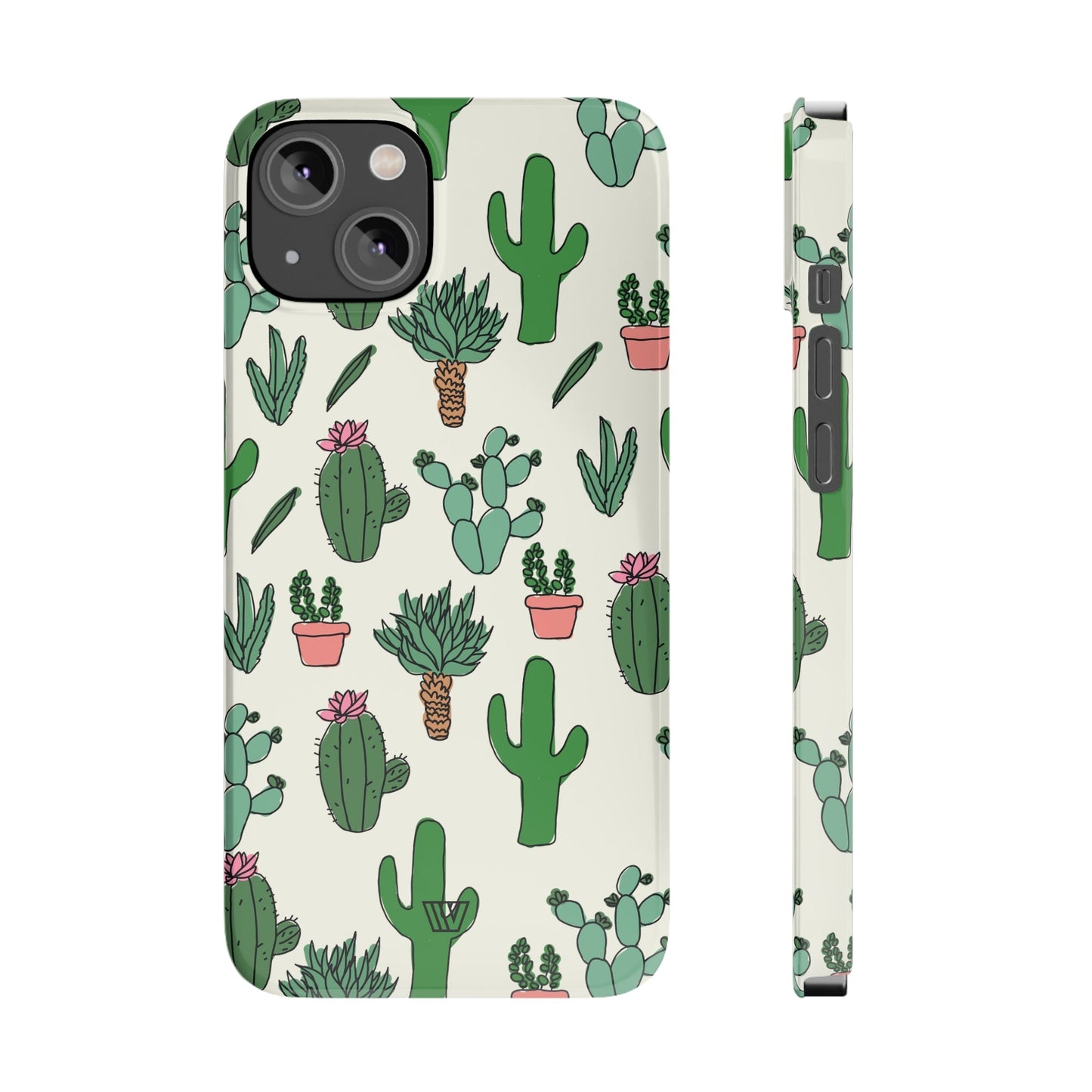 CACTUS DOODLES | Slim iPhone Case