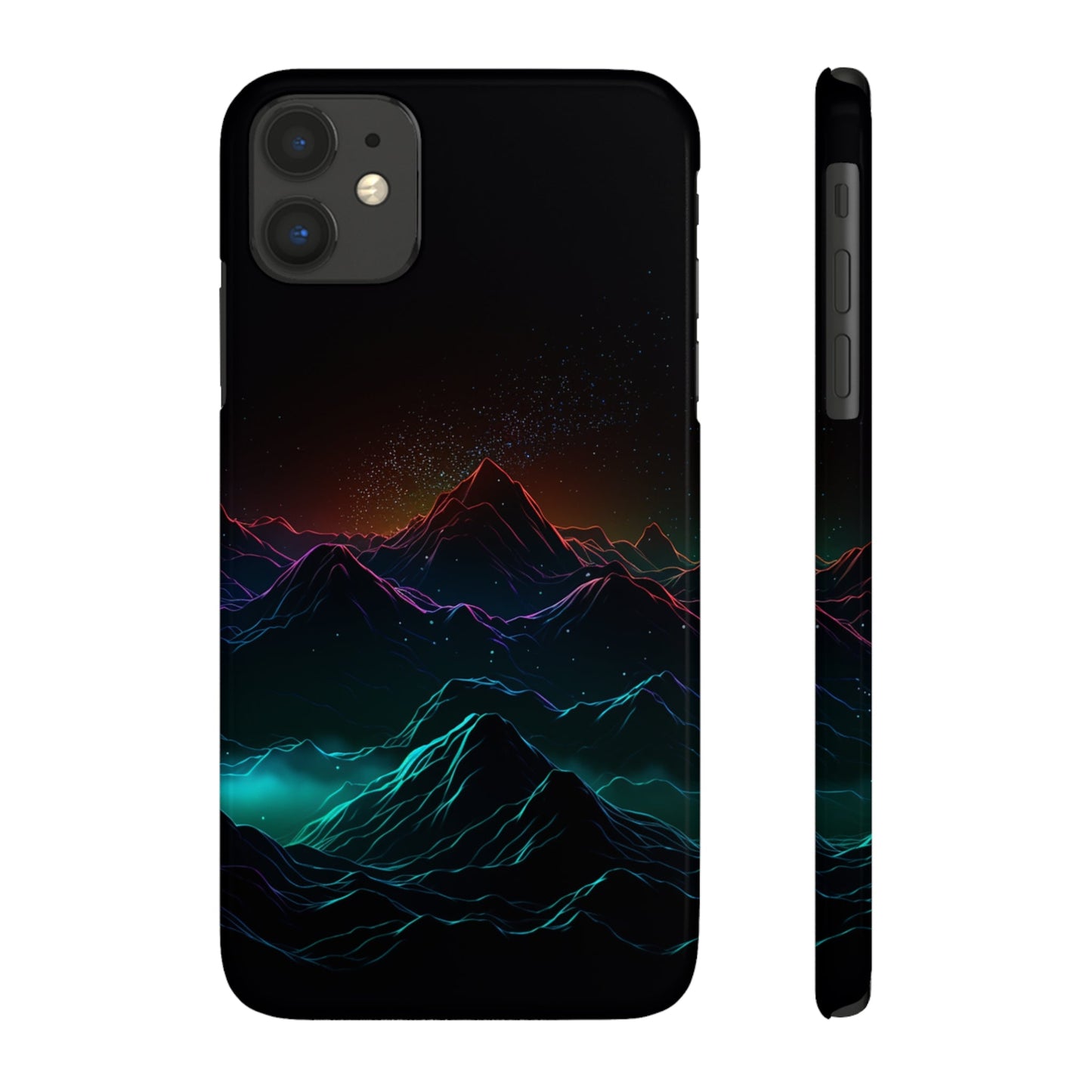 NEON MOUNTAINS | Slim iPhone Case