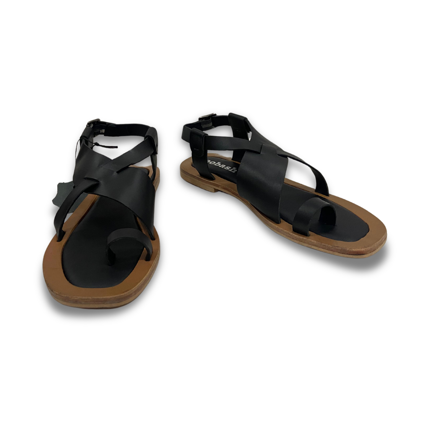 Indiana leather footbed cutout thong sandal