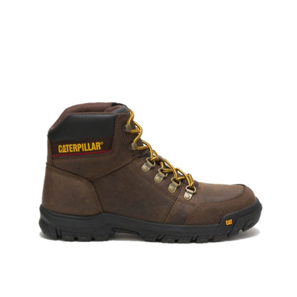 CATERPILLAR P74087-W OUTLINE MN'S (Wide) Brown Leather Work Boots