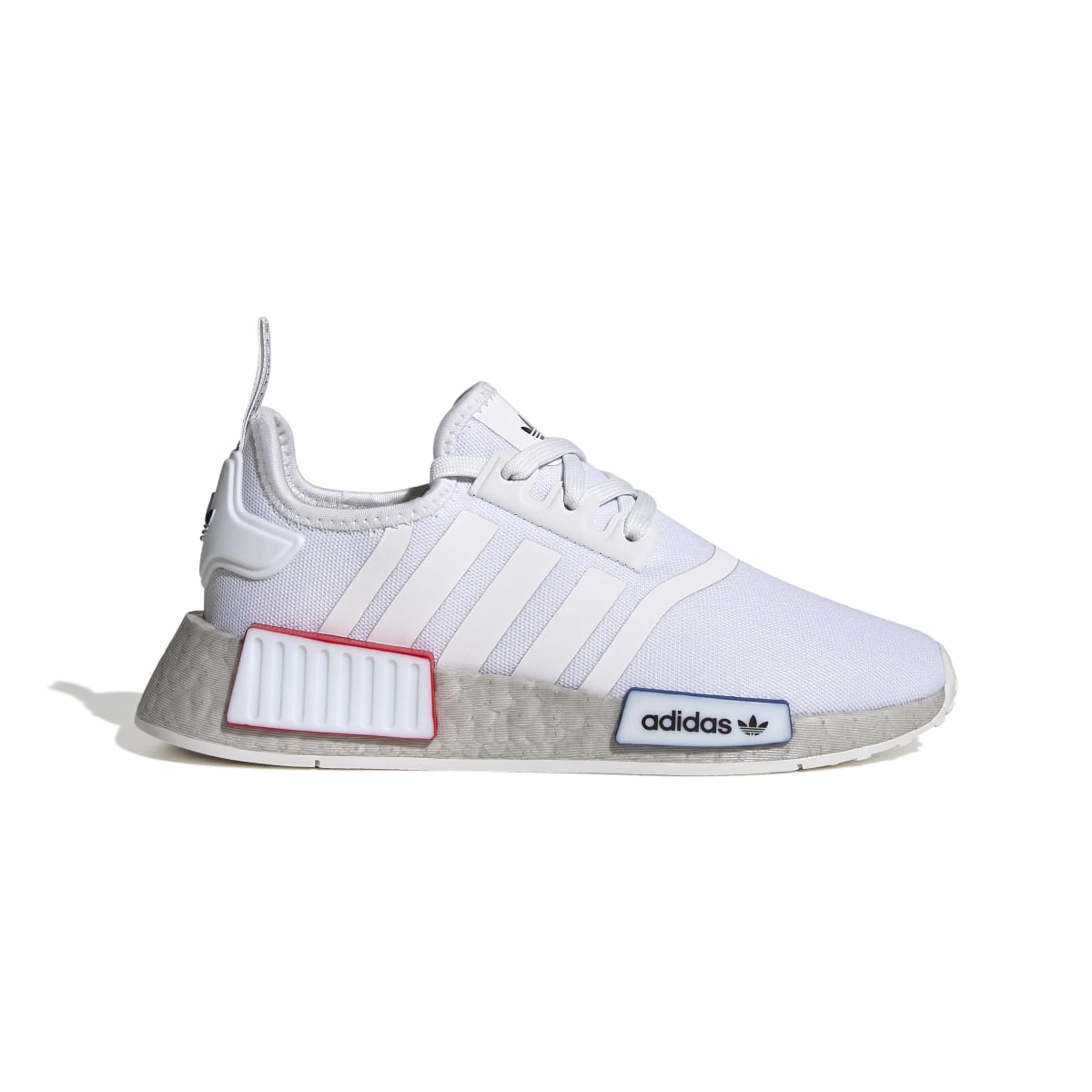 ADIDAS GY4279 NMD_R1 JR'S (Medium) White/White/Grey Mesh Running Shoes