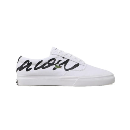 LACOSTE 7-43CMA0051147 JUMP SERVE LACE MN'S (Medium) White/Black Canvas Lifestyle Shoes