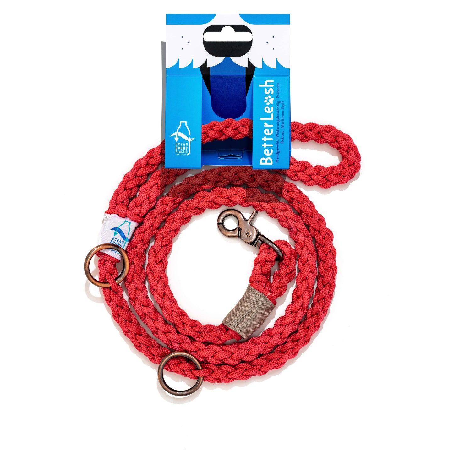 BetterLeash - 100% Fairtrade Recycled Ocean Bound Plastic Dog Leash