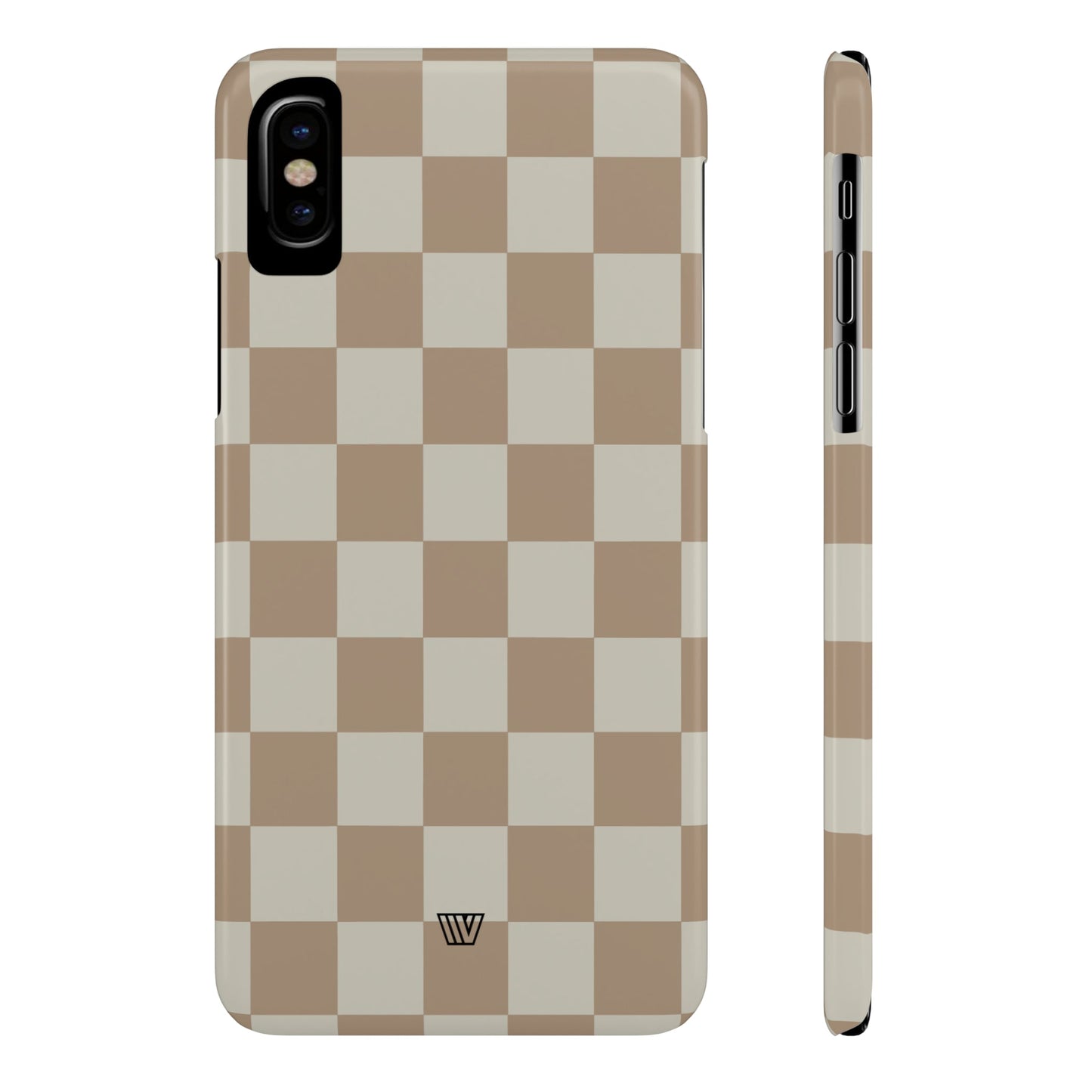 NEUTRAL CHECKERBOARD | Slim iPhone Case