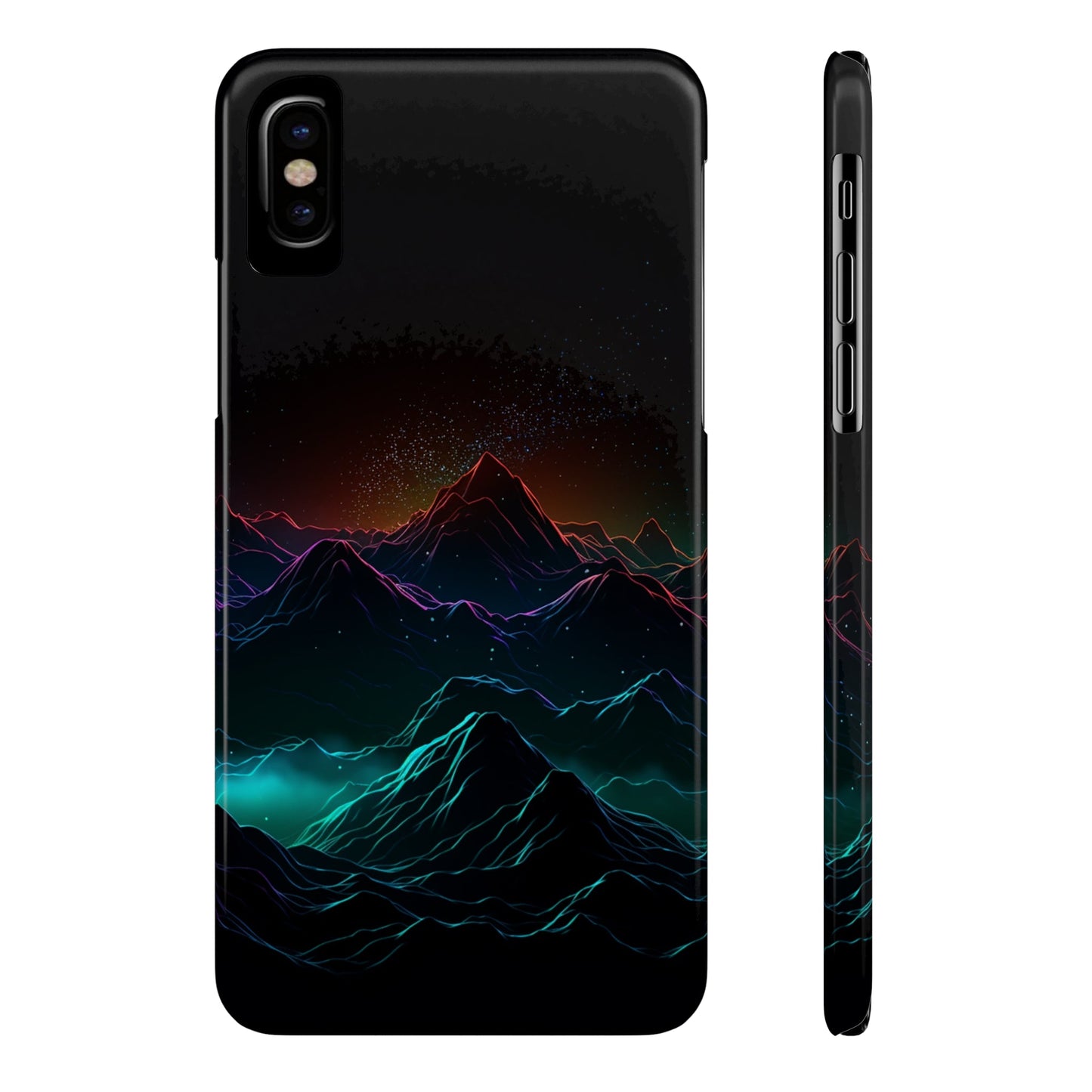 NEON MOUNTAINS | Slim iPhone Case