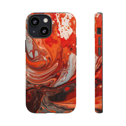 WHITE FIRE PAINT SWIRL | Tough Phone Case