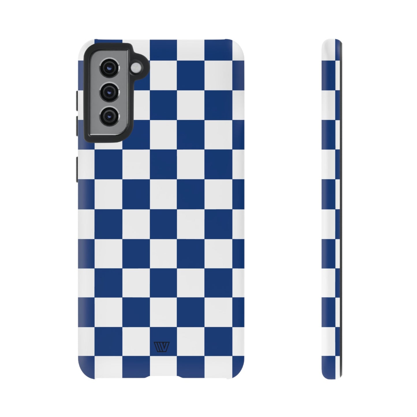 BLUE WHITE CHECKERBOARD | Tough Phone Case