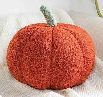 Pumpkin Fall boucle pillows, full pillow