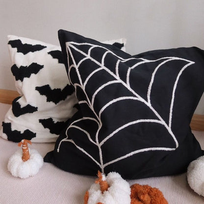 Halloween throw pillow cover, tufted accent pillow