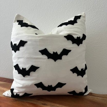 Halloween throw pillow cover, tufted accent pillow