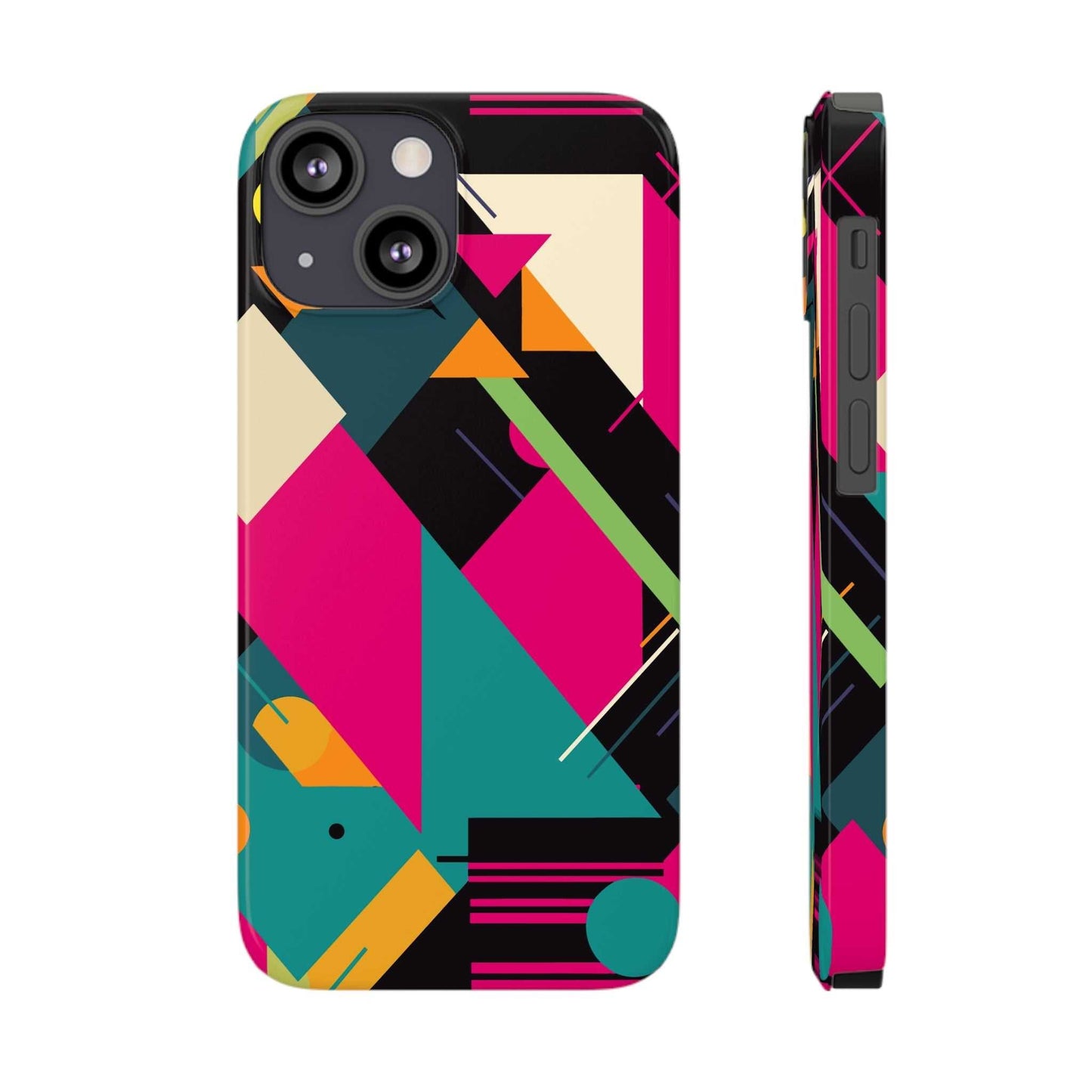 80s / 90s RETRO GEOMETRIC PATTERN | Slim iPhone Case