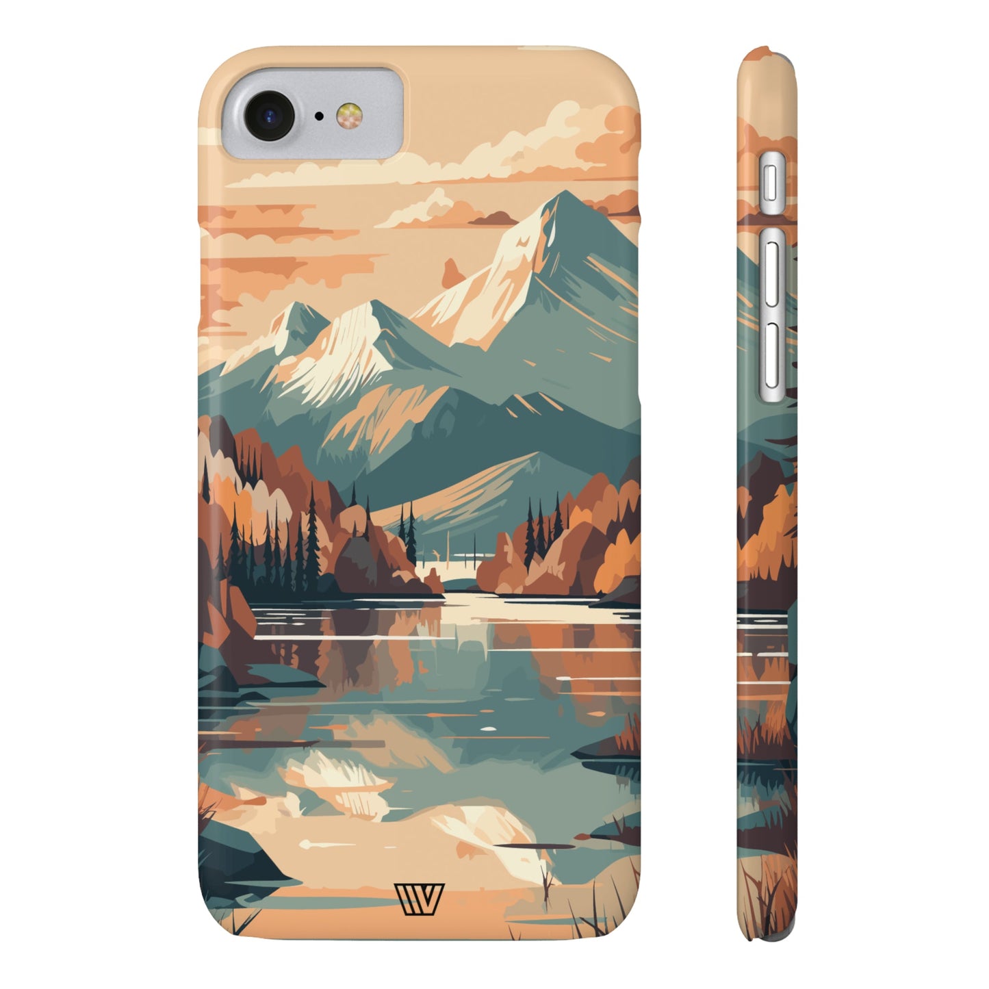 FALL MOUNTAIN RIVER LANDSCAPE | Slim iPhone Case