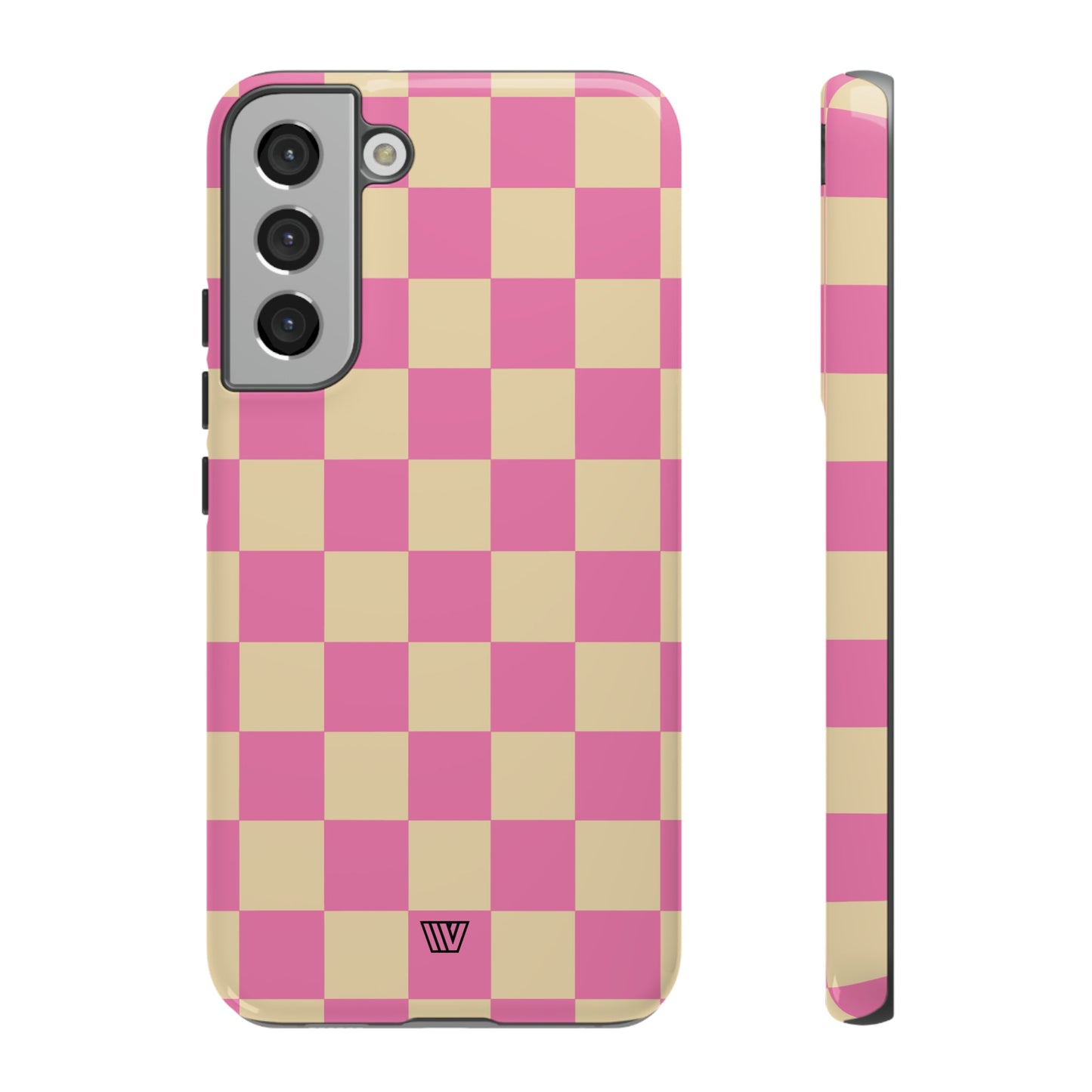 PINK TAN CHECKERBOARD | Tough Phone Case