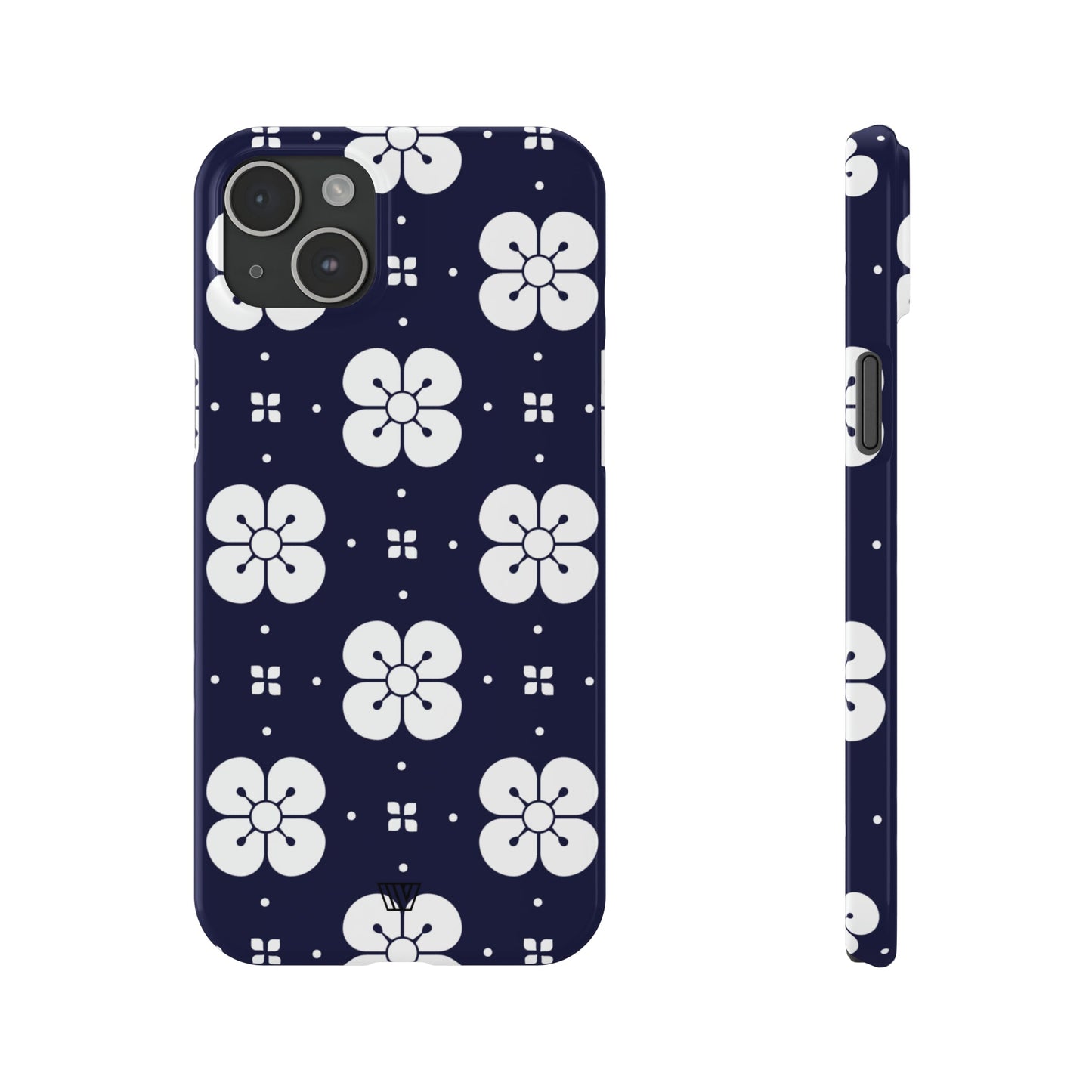 GEOMETRIC FLOWER BLUE | Slim iPhone Case