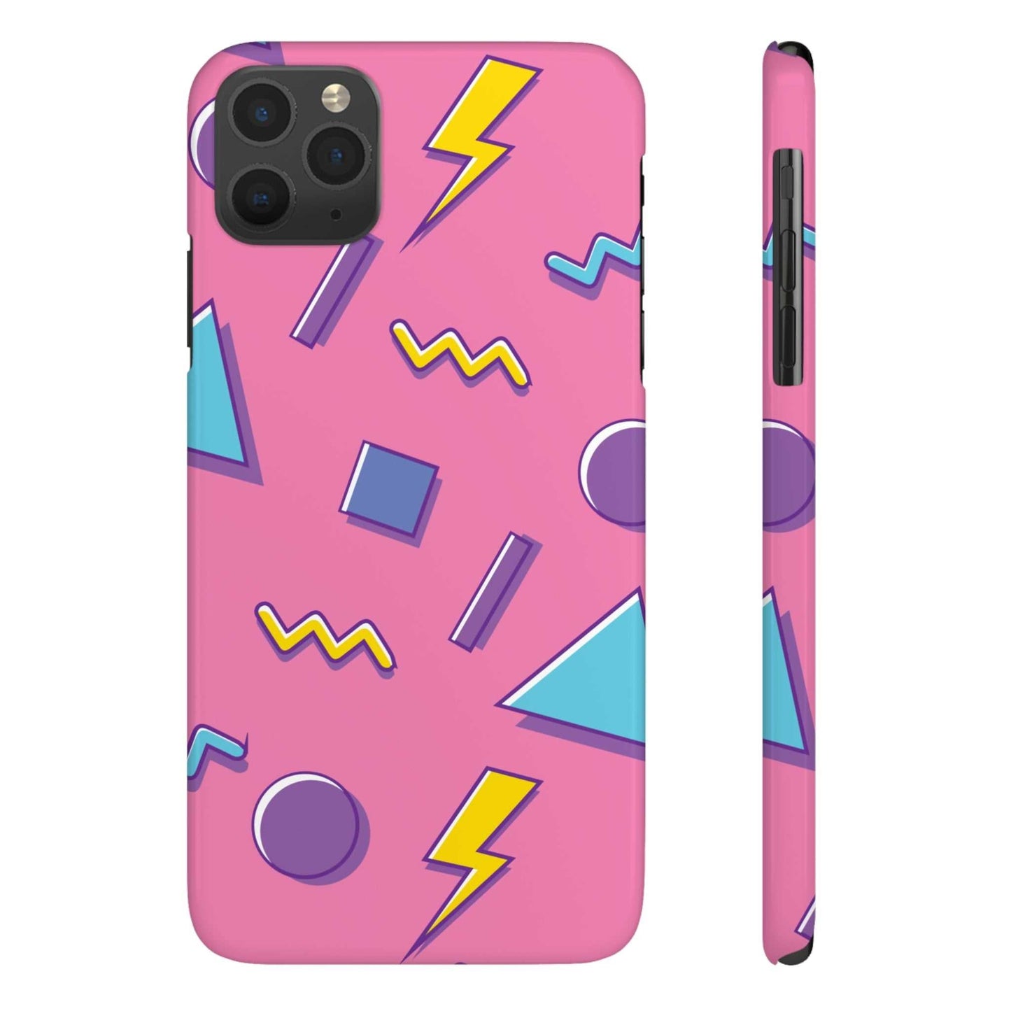 80 /90s PINK RETRO PATTERN | Slim iPhone Case