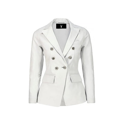 Women's Fancy Style Double Breasted Blazer Jacket