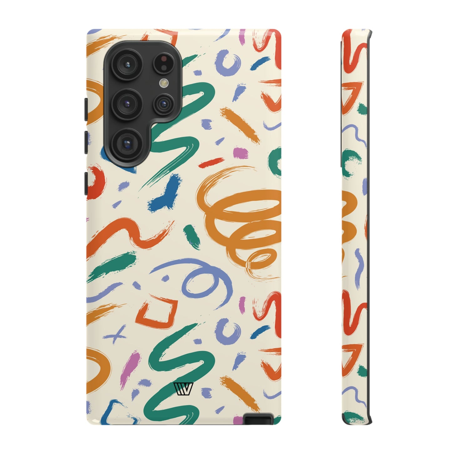 DOODLE PAINT BRUSH STROKES | Tough Phone Case