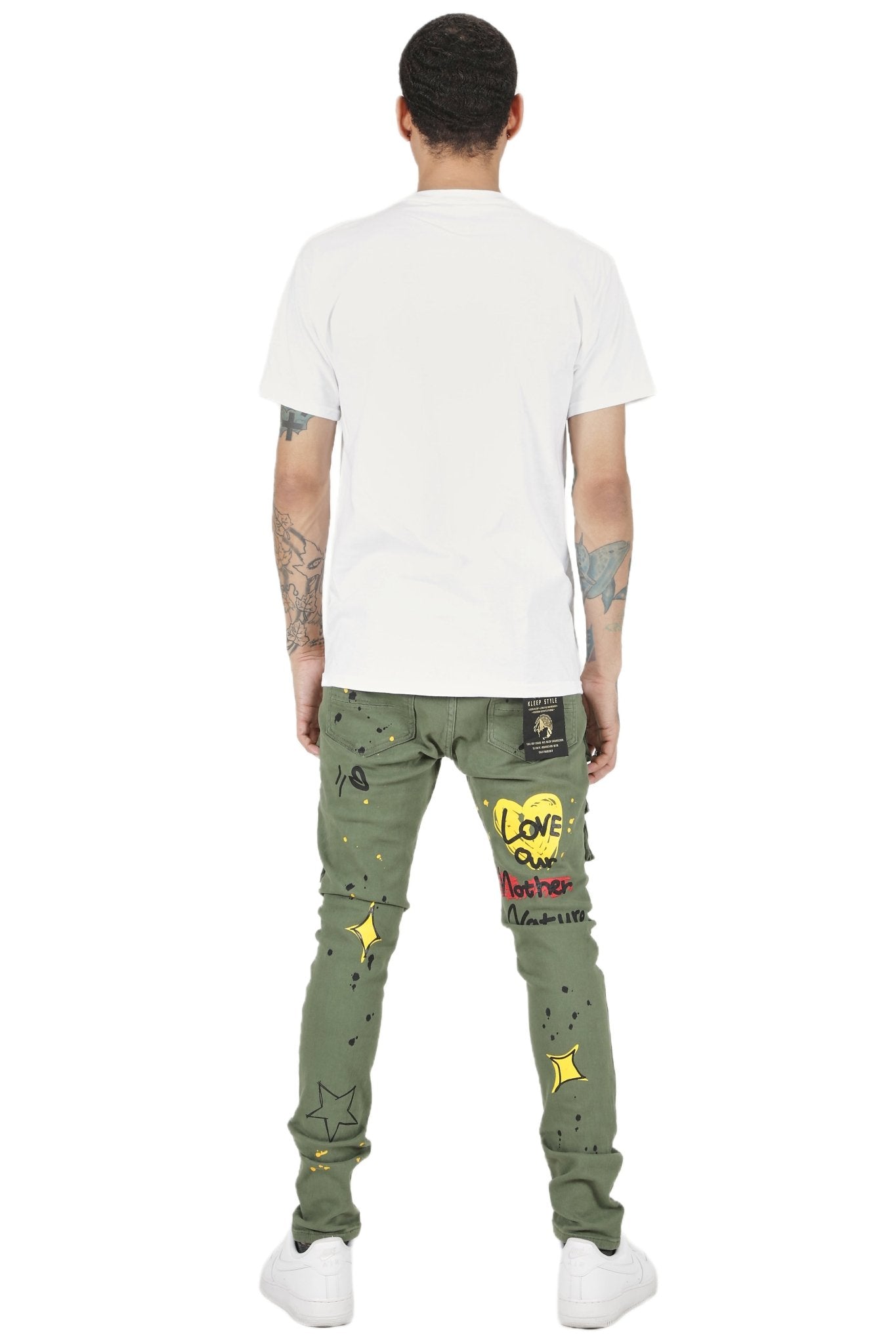 Jake Men's premium skinny twill cargo pants.