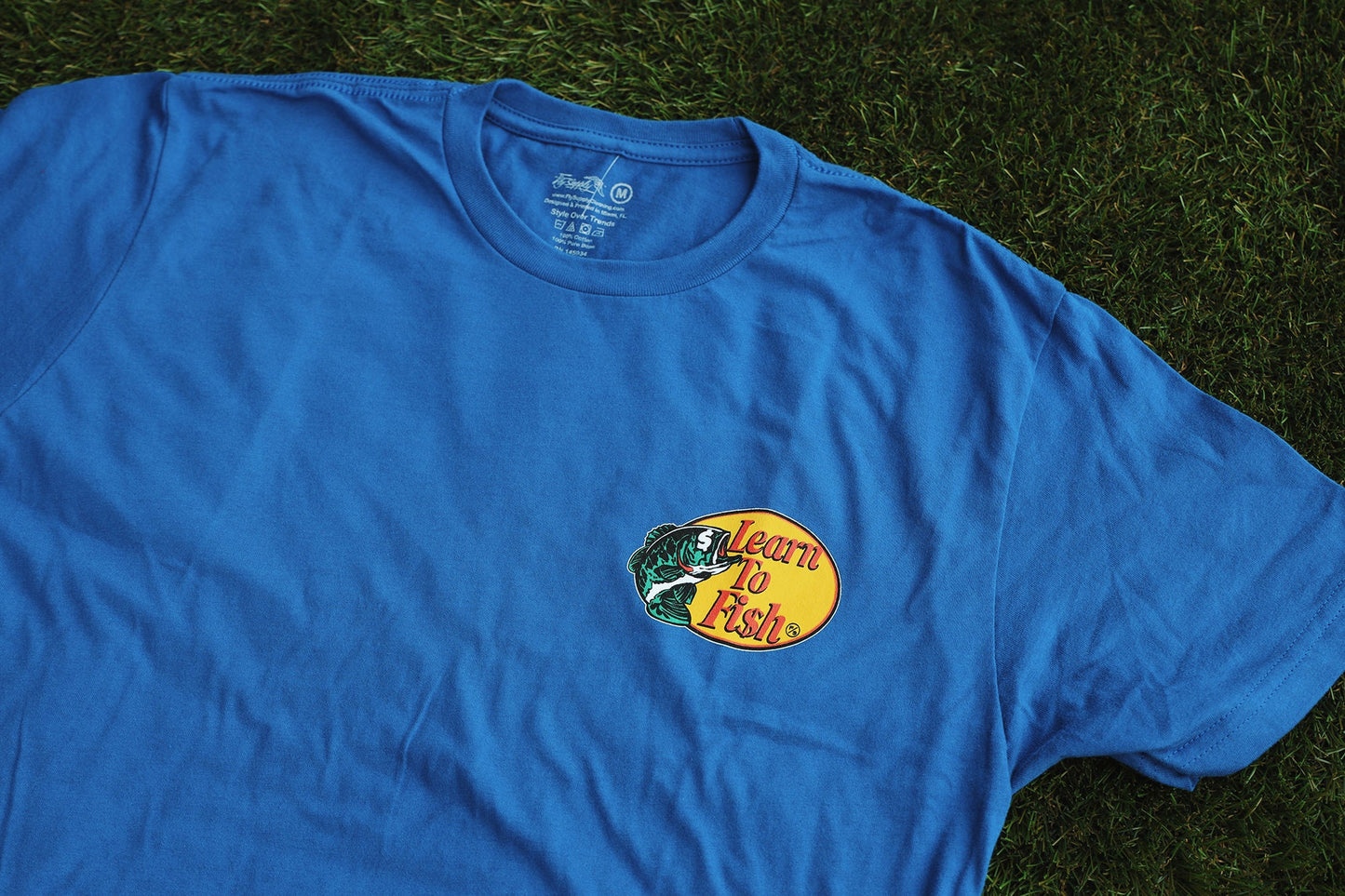 Learn To Fish: Tee (Blue)